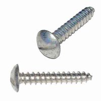 TTS81 #8 X 1" Truss Head, Slotted, Tapping Screw, Type A, Zinc
